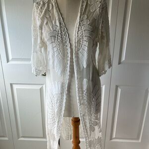 Rebellion White Lace Women's Swim Cover up